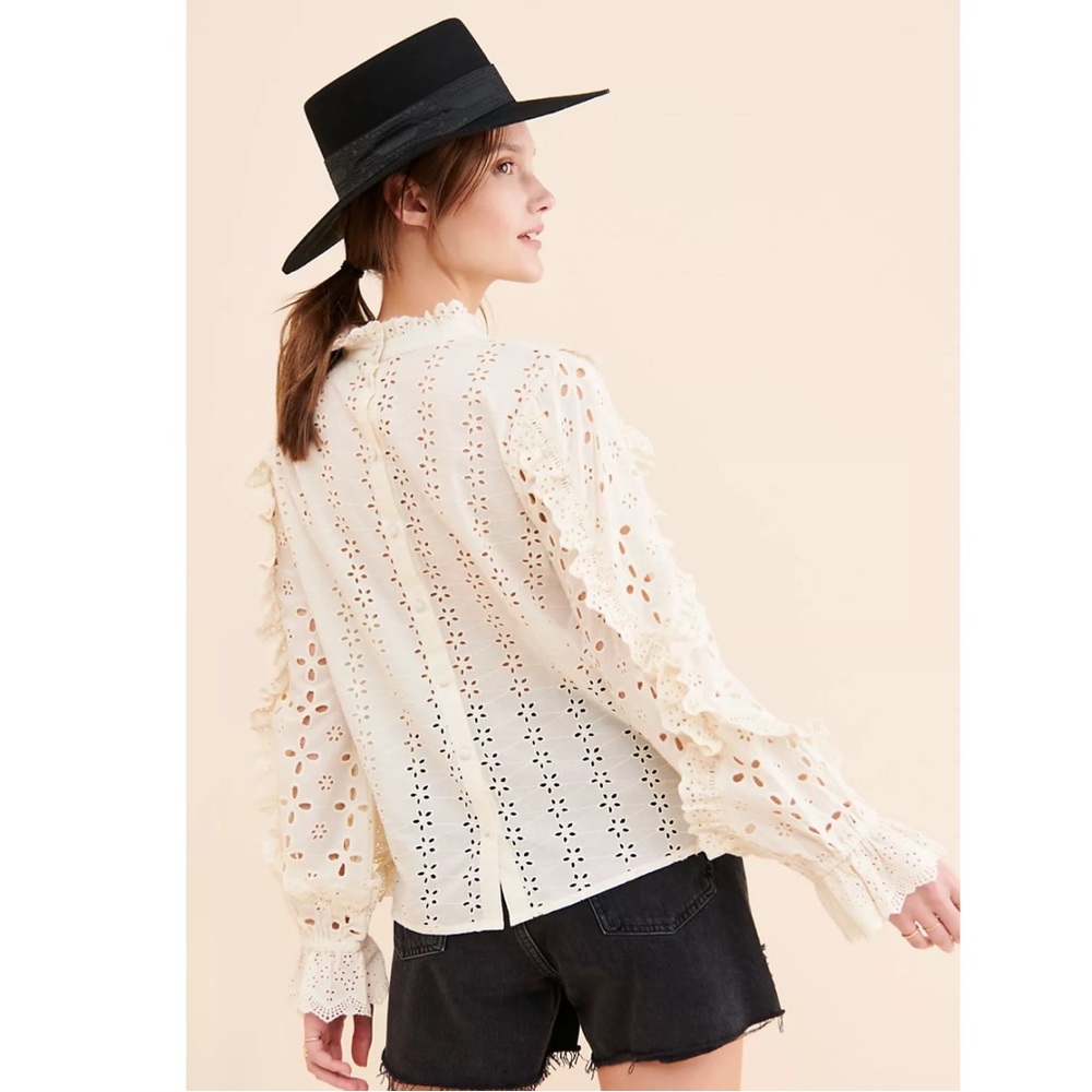 Glamorous Abigail Ruffled Blouse - Size: Small - Purchased from Anthropology - Picture 3 of 5